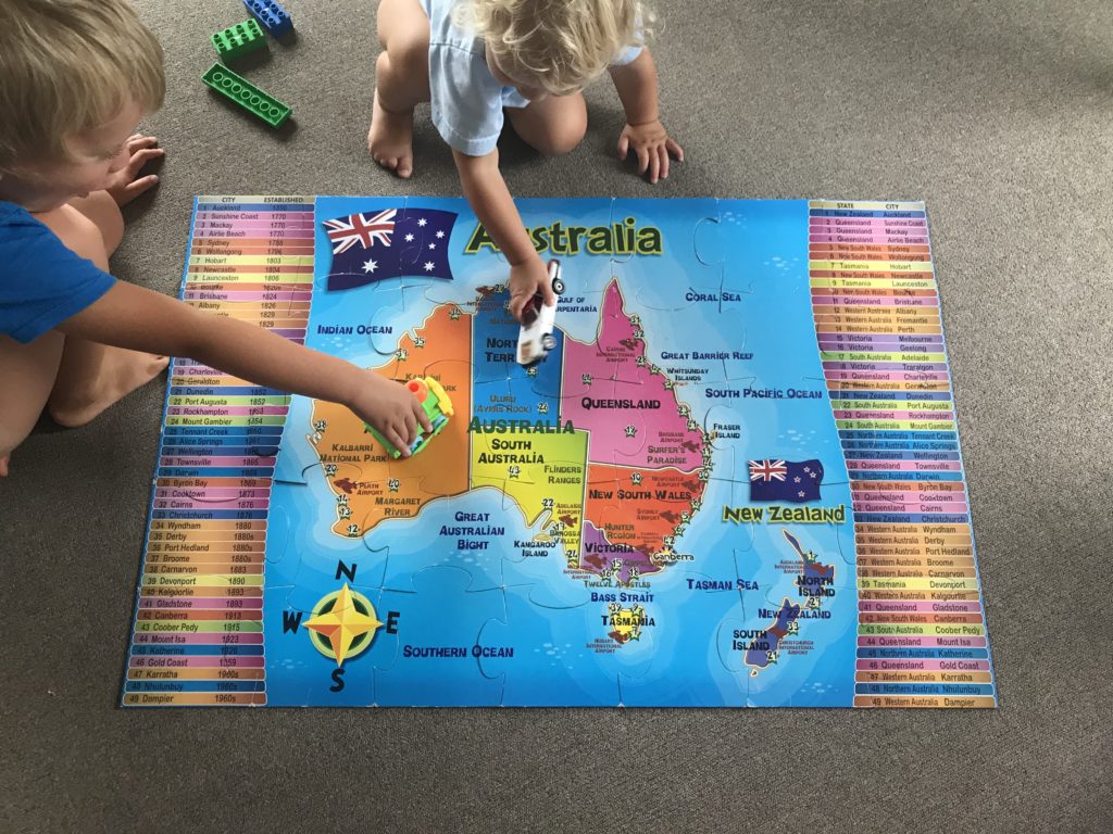 puzzle z mapa