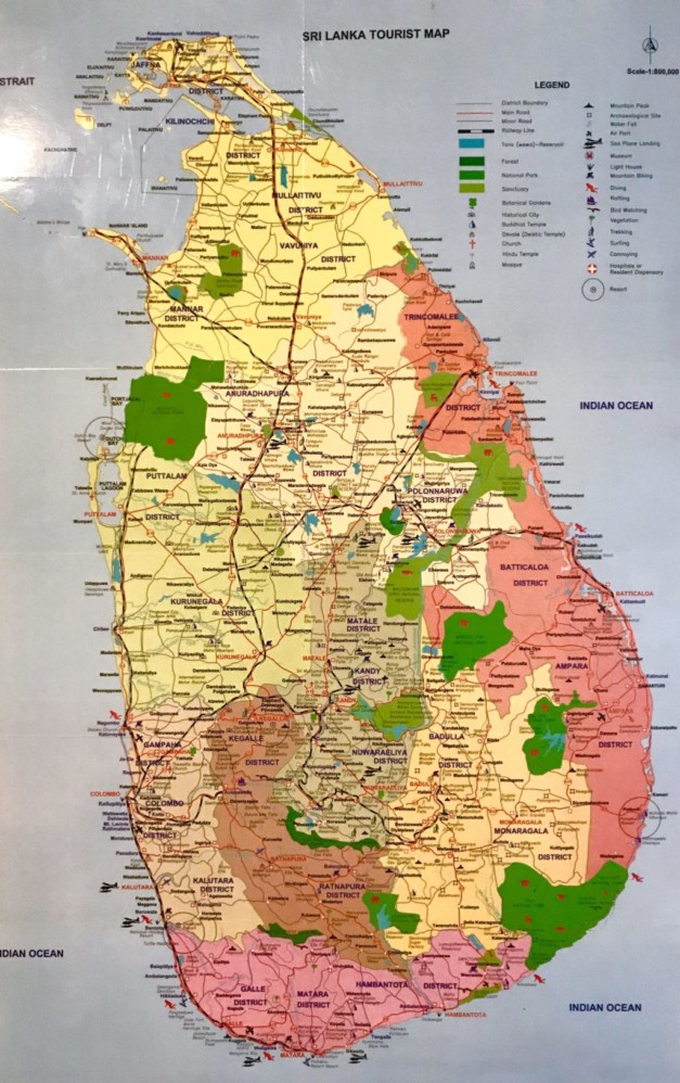 mapa Sri Lanka
